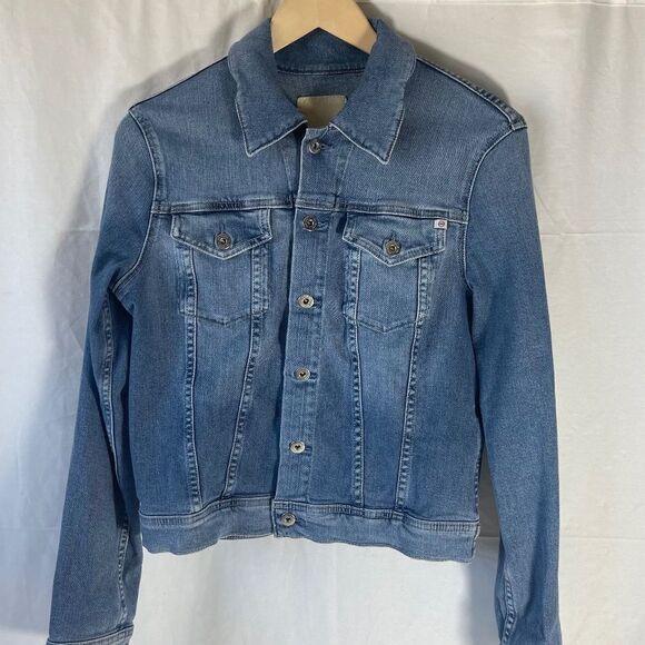 AG Adriano Goldschmied Robyn Jean Jacket Sz M - Picture 2 of 8